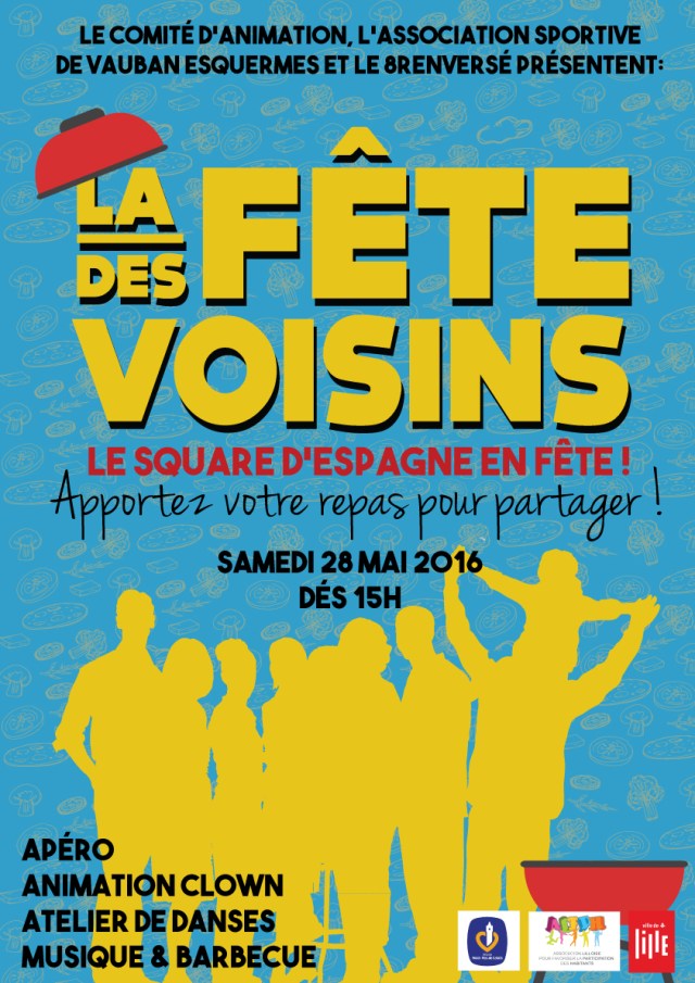 fêtes des voisins square d'Espagne