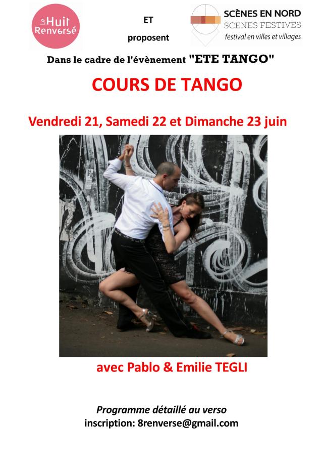 Affiche cours Tango (recto)